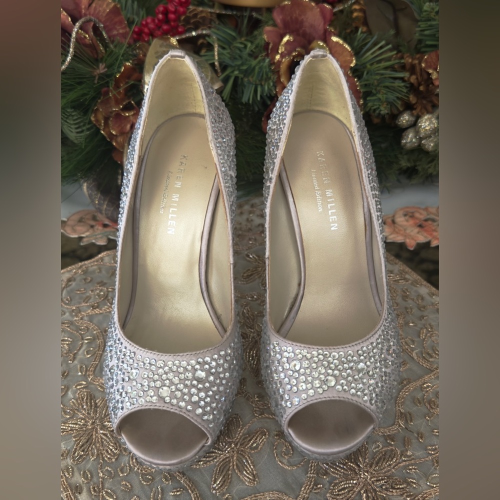 Stunning Karen Millen Limited Edition Open Toe Platform Stiletto 5” Heels